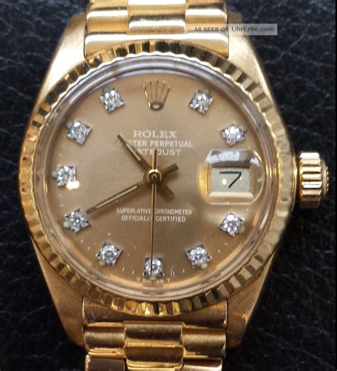 goldenen damen rolex|rolex armbandduhren damen.